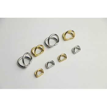 Hermes quality, stainless steel, double D-ring, 2 pcs/lot