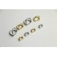 Hermes quality, stainless steel, double D-ring, 2 pcs/lot