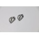 H quality, stainless steel, double D-ring, 2 pcs/lot