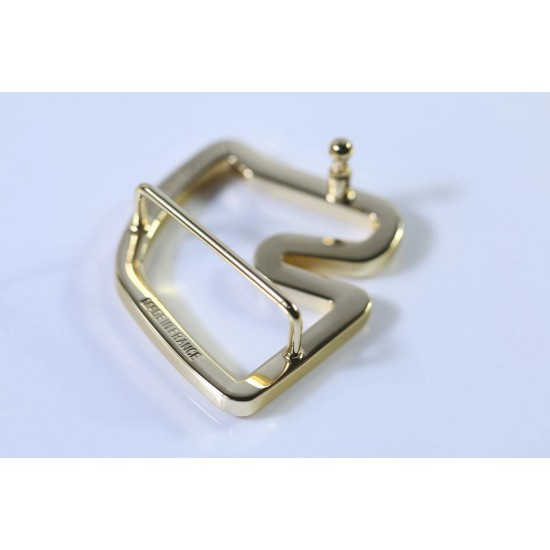 High quality solid brass H Cheval waist belt buckle