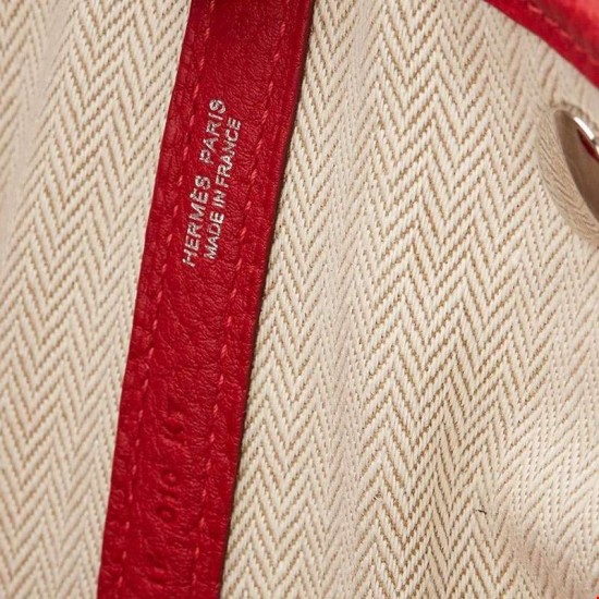 Hermes quality Garden party bag herringbone linen lining fabric