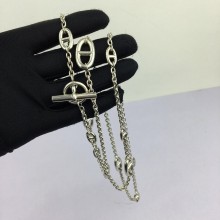 Hermes quality, stainless steel, Hermes De Ancre chain, necklace