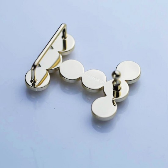 High quality stainless steel Hermes 2.5cm Bubbles waist belt buckle