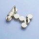 High quality stainless steel Hermes 2.5cm Bubbles waist belt buckle