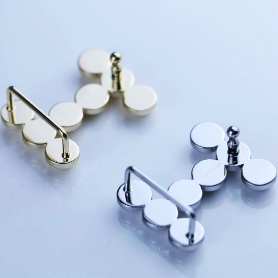 High quality stainless steel Hermes 2.5cm Bubbles waist belt buckle