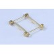 High quality stainless steel Hermes 32mm reversible waist belt buckle
