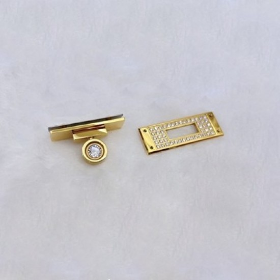 Stainless steel Hermes shell twist lock No.2