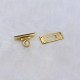 Stainless steel Hermes shell twist lock No.2