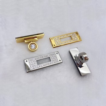Stainless steel Hermes shell twist lock No.2 Stainless steel Hermes shell twist lock No.2