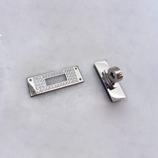 Stainless steel Hermes shell twist lock No.2