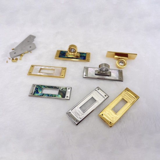 Stainless steel Hermes shell twist lock No.2