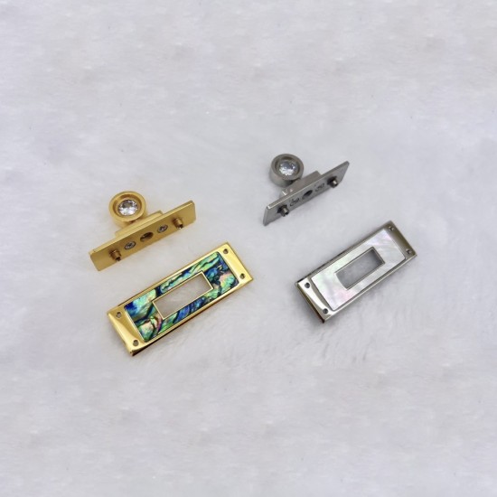 Stainless steel Hermes shell twist lock No.2