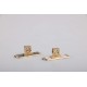 Stainless steel Hermes shell twist lock No.1