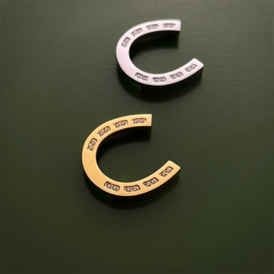 Hermes quality stainless steel horseshoes strap lock