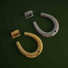 High quality stainless steel large horseshoes bag lock High quality stainless steel large horseshoes bag lock