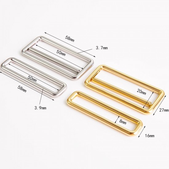 Stainless steel HAC Dos square buckle
