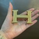 Hermes waist belt buckle H Guillochee 32mm 38mm 0054