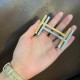 Hermes waist belt buckle double color AU Carre 32mm 38mm 0067