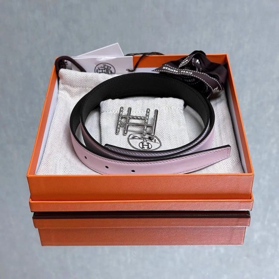 Hermes waist belt buckle H au Carre Twist 24mm 0083 Hermes waist belt buckle H au Carre Twist 24mm 0083