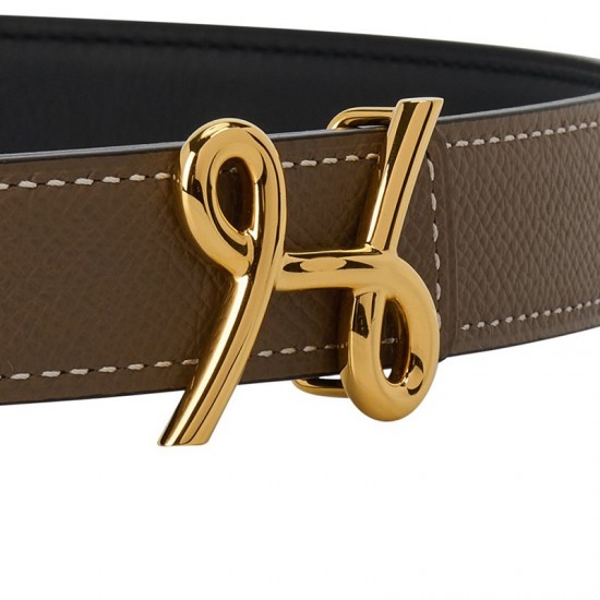 Hermes waist belt buckle Cursives 24mm 0091 Hermes waist belt buckle Cursives 24mm 0091