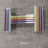 Hermes waist belt buckle Quizz Rainbow 32mm 0102