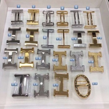 Hermes quality stainless steel leather waist buckle 33mm and 40mm