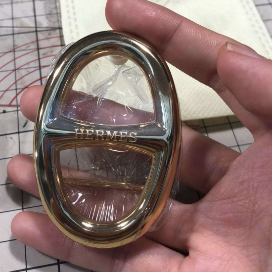 Hermes quality stainless steel leather waist buckle 33mm and 40mm