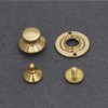 Japanese solid brass 18K real gold plating hardware cap spring lock