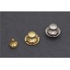 Japanese solid brass 18K real gold plating hardware cap spring lock