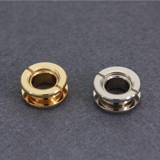 5 pc/lot Japanese solid brass 18K real gold plating hardware eyelet, grommet