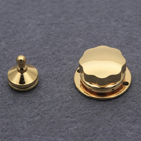Japanese solid brass 18K real gold plating hardware flower spring lock Japanese solid brass 18K real gold plating hardware flower spring lock