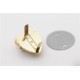 Japanese solid brass 18K real gold plating hardware heart lock