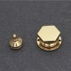 Japanese solid brass 18K real gold plating hardware hexagon spring lock Japanese solid brass 18K real gold plating hardware hexagon spring lock