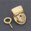 Japanese solid brass 18K real gold plating hardware key lock