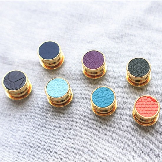 Japanese solid brass 18K real gold plating hardware round spring lock