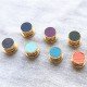 Japanese solid brass 18K real gold plating hardware round spring lock