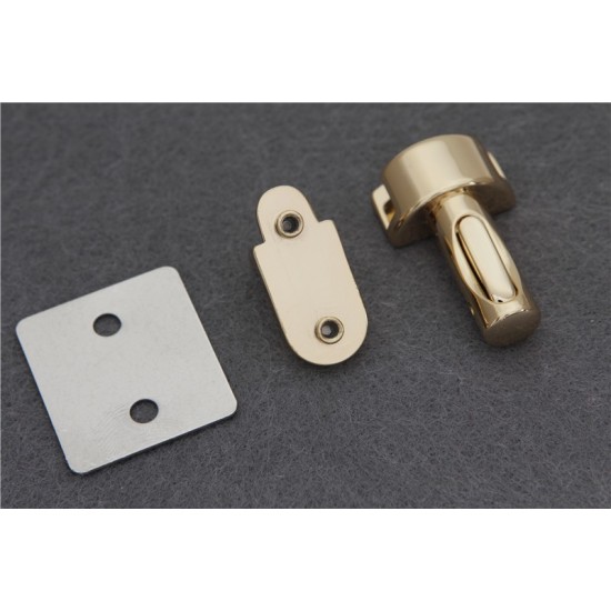Japanese solid brass 18K real gold plating hardware spring lock