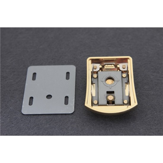 Japanese solid brass 18K real gold plating hardware square lock