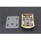 Japanese solid brass 18K real gold plating hardware square lock Japanese solid brass 18K real gold plating hardware square lock