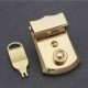 Japanese solid brass 18K real gold plating hardware square lock