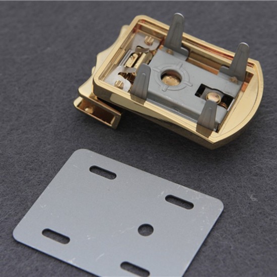 Japanese solid brass 18K real gold plating hardware square lock Japanese solid brass 18K real gold plating hardware square lock