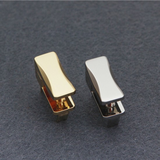 Japanese solid brass 18K real gold plating hardware swivel lock