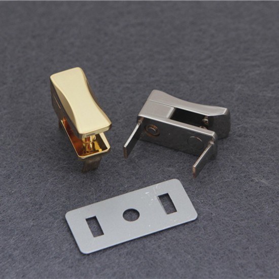 Japanese solid brass 18K real gold plating hardware swivel lock
