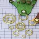 Solid brass spring gate O-Ring 2pc/lot, lock 14