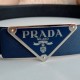 Prada waist belt buckle 35mm black and blue