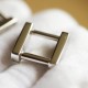 Japanese solid brass screw bar square buckle, 2pc/lot
