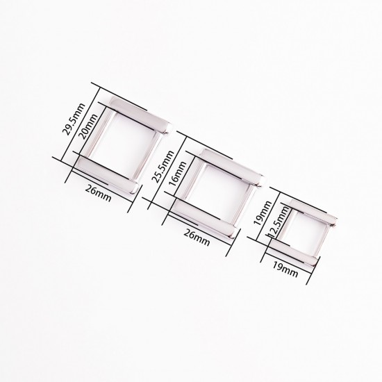 Stainless steel screw bar square buckle, 2pc/lot Stainless steel screw bar square buckle, 2pc/lot