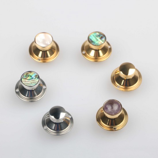 Japanese solid brass 18K real gold plating hardware shell cap spring lock Japanese solid brass 18K real gold plating hardware shell cap spring lock