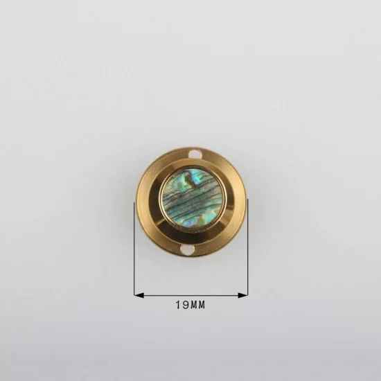 shell cap spring lock, solid brass, 18K gold, hardware