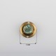 Japanese solid brass 18K real gold plating hardware shell cap spring lock